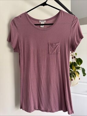 ADC Women's Mauve Short Sleeve Pocket Tee